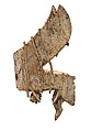 Openwork furniture plaque with sphinx striding through a floral landscape, Ivory, Assyrian
