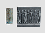 Cylinder seal, Faience, Mitanni