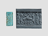 Cylinder seal, Faience, Mitanni
