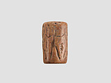 Cylinder seal, Marble, pink