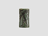 Cylinder seal, Serpentine, green, Akkadian