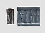 Cylinder seal, Hematite, Babylonian