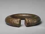 Bracelet or anklet with lions, Bronze, Iran