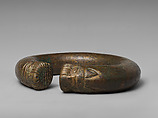 Bracelet or anklet with lions, Bronze, Iran