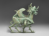 Horse bit with cheekpieces in form of a winged sphinx, Bronze, Iran