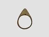Finger ring, Bronze, Sasanian