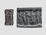 Cylinder seal, Hematite, Babylonian