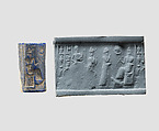 Cylinder seal, Lapis lazuli, Babylonian