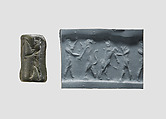 Cylinder seal, Serpentine, Akkadian