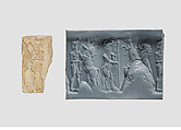 Cylinder seal, Quartz, Akkadian