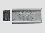 Cylinder seal, Lapis lazuli, Babylonian