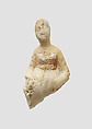 Figure of a woman, Alabaster, Parthian