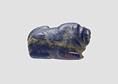 Amulet of a lion, Lapis lazuli
