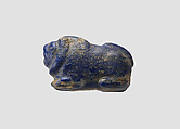Amulet of a lion, Lapis lazuli