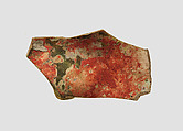 Glass vessel fragment, Glass, Sasanian