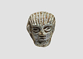 Ornament: male head, Glass