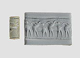 Cylinder seal, Faience, Mitanni