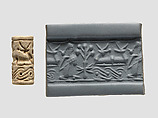 Cylinder seal, Faience, Mitanni