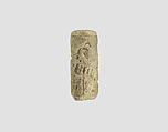 Cylinder seal with hunting scene, Faience, Assyrian