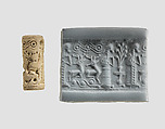 Cylinder seal, Faience, Mitanni