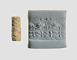 Cylinder seal, Faience, Mitanni