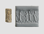 Cylinder seal, Faience, Mitanni