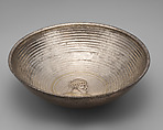 Bowl with a male bust within a medallion, Silver, Sasanian