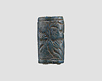 Cylinder seal with animals, Egyptian Blue, Assyrian