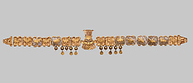 Necklace with the head of the Egyptian god Bes, Gold, Achaemenid