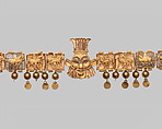 Necklace with the head of the Egyptian god Bes, Gold, Achaemenid