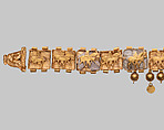 Necklace with the head of the Egyptian god Bes, Gold, Achaemenid