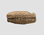 Cuneiform tablet case impressed with two cylinder seals, for cuneiform tablet 1983.135.5a: court deposition, Clay, Old Assyrian Trading Colony