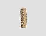 Cylinder seal with geometric design, Faience, Assyrian or Iranian