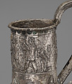 Vessel terminating in the forepart of a stag, Silver, gold inlay, Hittite