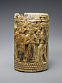 Cylinder with a ritual scene, Gypsum alabaster, Iran