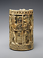Cylinder with a ritual scene, Gypsum alabaster, Iran