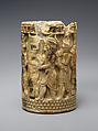 Cylinder with a ritual scene, Gypsum alabaster, Iran