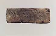 Furniture plaque: incised waterbirds, Ivory, Old Assyrian Trading Colony