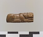 Figure of crouching lion, Ivory, Iran