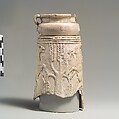 Levantine vessel with rampant goats and olive trees, Ivory