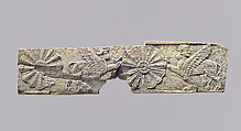 Panel fragment with winged sphinxes and rosettes, Ivory, Iran