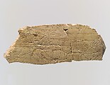Plaque fragment with battle scene, Ivory, Assyrian
