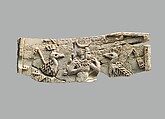 Cloisonne furniture plaques with the child Horus and vultures, Ivory, Assyrian