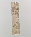 Incised furniture plaque with two figures in two registers, Ivory, Assyrian