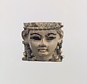 Head of a male or female figure, Ivory, Assyrian