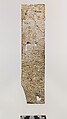Furniture plaque carved in relief with volutes and a palmette, Ivory, Assyrian