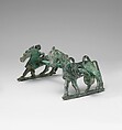Horse bit with cheekpieces in form of a horse, Bronze, Iran