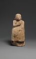Seated female figure, Gypsum alabaster