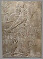 Relief panel, Gypsum alabaster, Assyrian