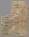 Relief panel, Gypsum alabaster, Assyrian